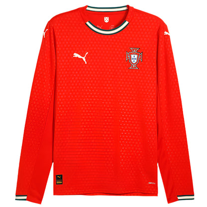 2025/26 PUMA Portugal Men’s Replica Long Sleeve Home Jersey - 779191 01