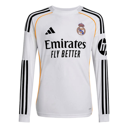 ADIDAS Real Madrid Youth Home LS Jersey 25/26 - JN8871