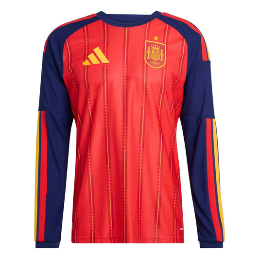 ADIDAS Spain Men's Authentic Home LS Jersey 2026 - JZ5776