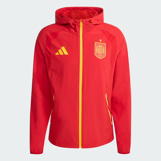 ADIDAS 2026 Spain Men's Tiro Travel FZ Windbreaker Jacket - JZ2243