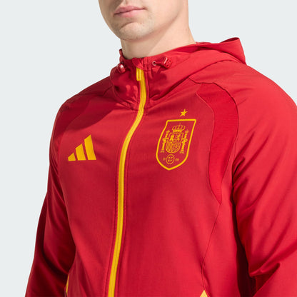 ADIDAS 2026 Spain Men's Tiro Travel FZ Windbreaker Jacket - JZ2243
