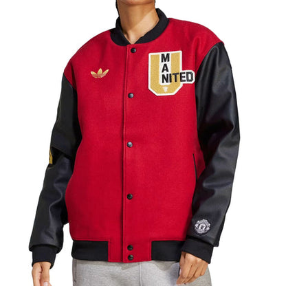 ADIDAS MUFC VRCT JKT RED JF0366